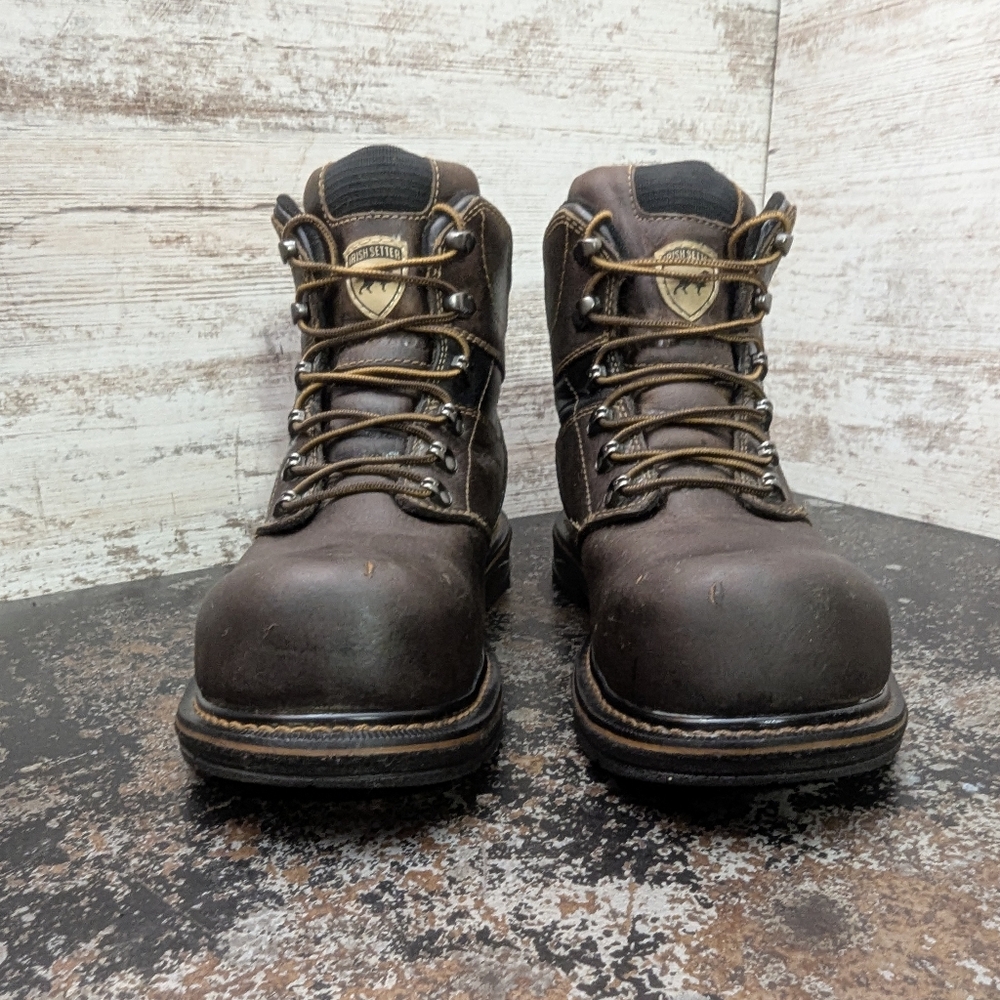 Mens Irish Setter Farmington Work Boots Sz 11.5 D Used 83638 King Toe Comp Toe - Picture 3 of 10